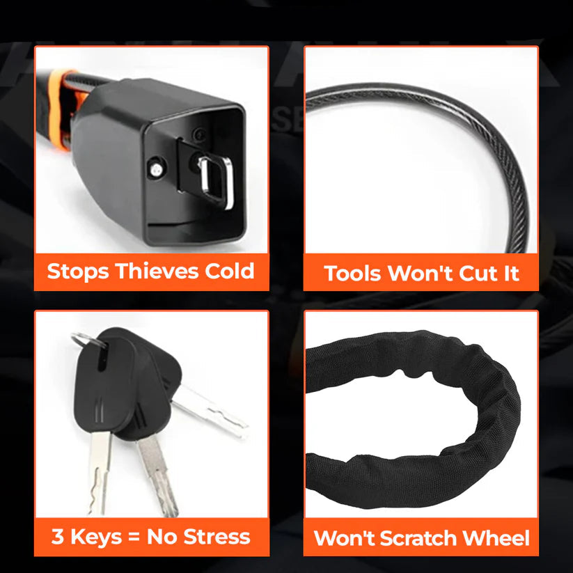 AutoGuardz vehicle security system components with text highlighting features.